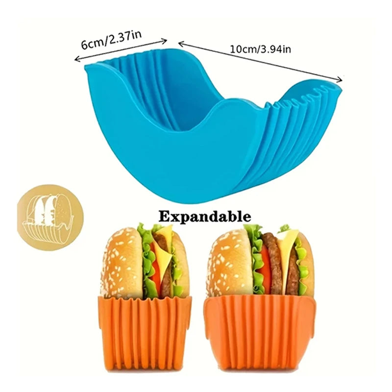 4-pc Retractable Hamburger Holder