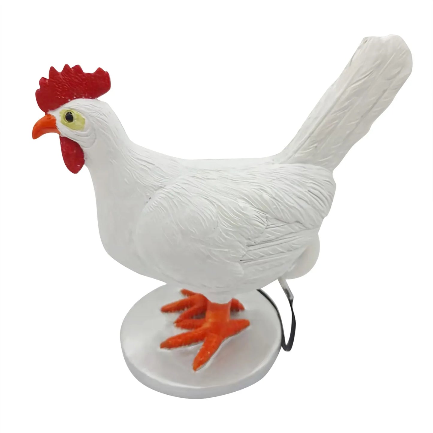 Hen-Laying-Egg Resin Statue