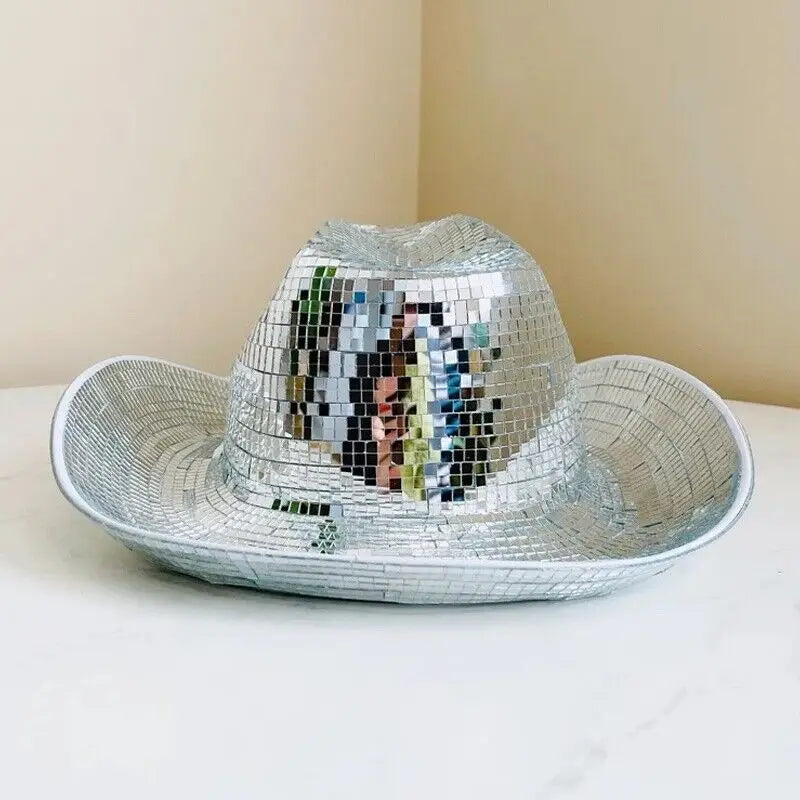 Vintage Cowgirl Disco Hat