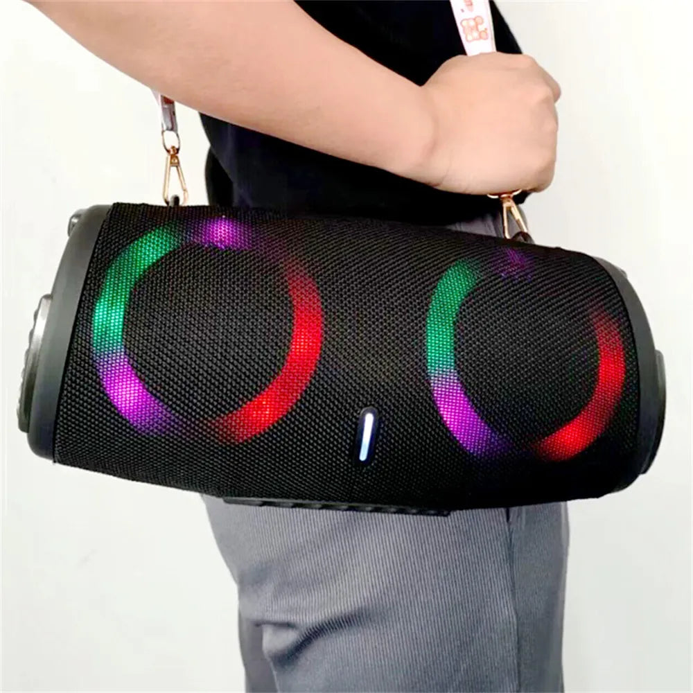 COOMAER 100W Bluetooth Boom Box with RGB Lights