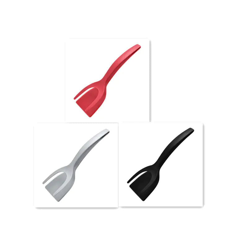 Grip And Flip 2-in-1 Tongs Egg Spatula