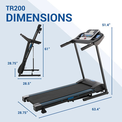 XTERRA Fitness TR200 Folding Treadmill