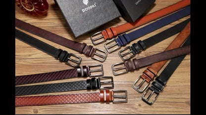 DOOPAI Men's 2pc Leather Belts