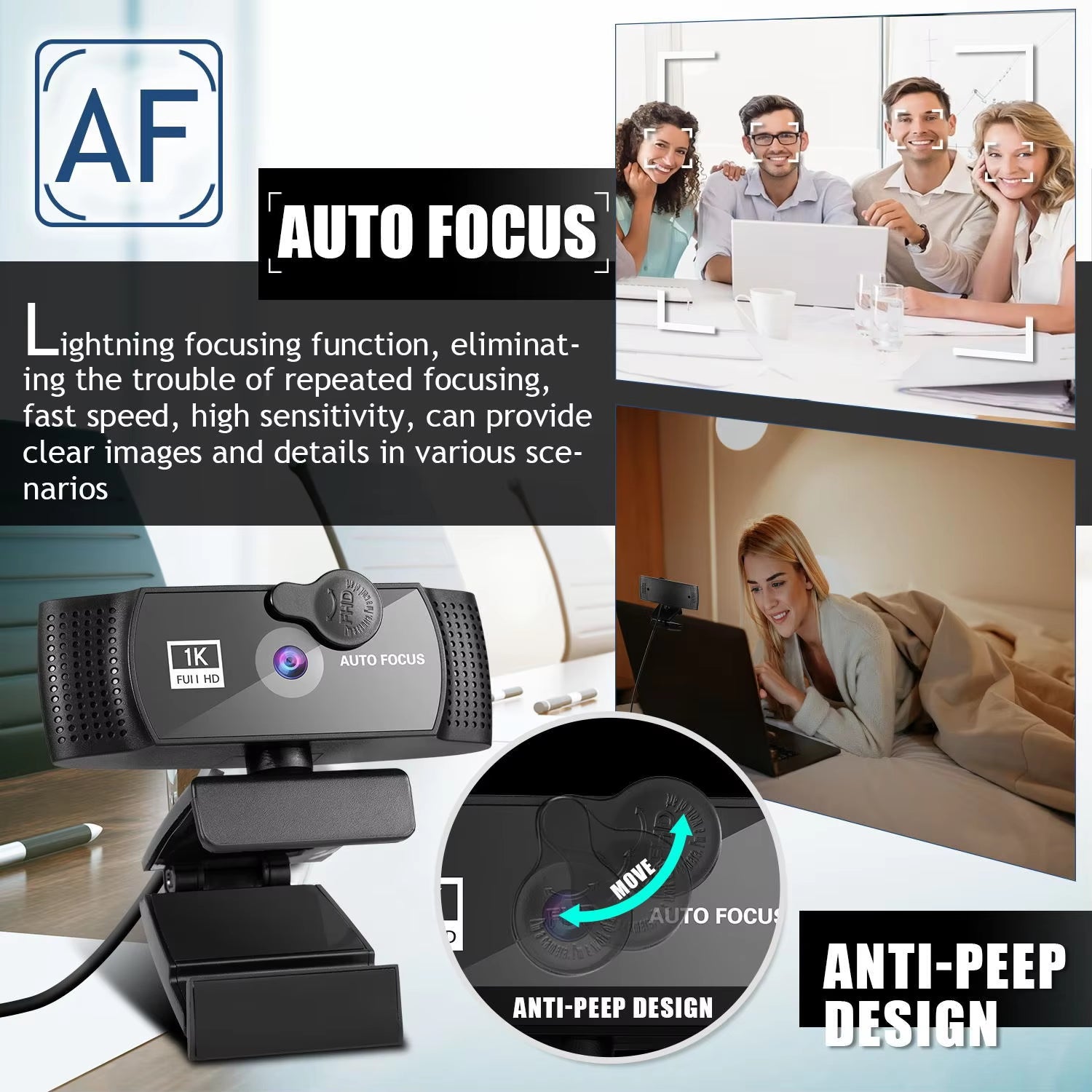 2-4-8K Auto-Focus Webcam