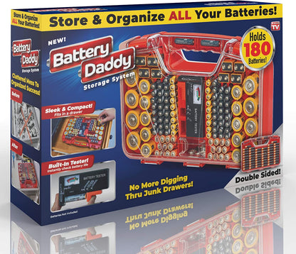 Battery Daddy Organizer with Tester