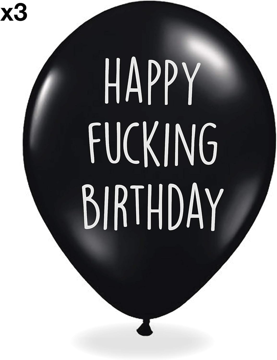 Abusive Adult Birthday Balloons - Pack of 12 