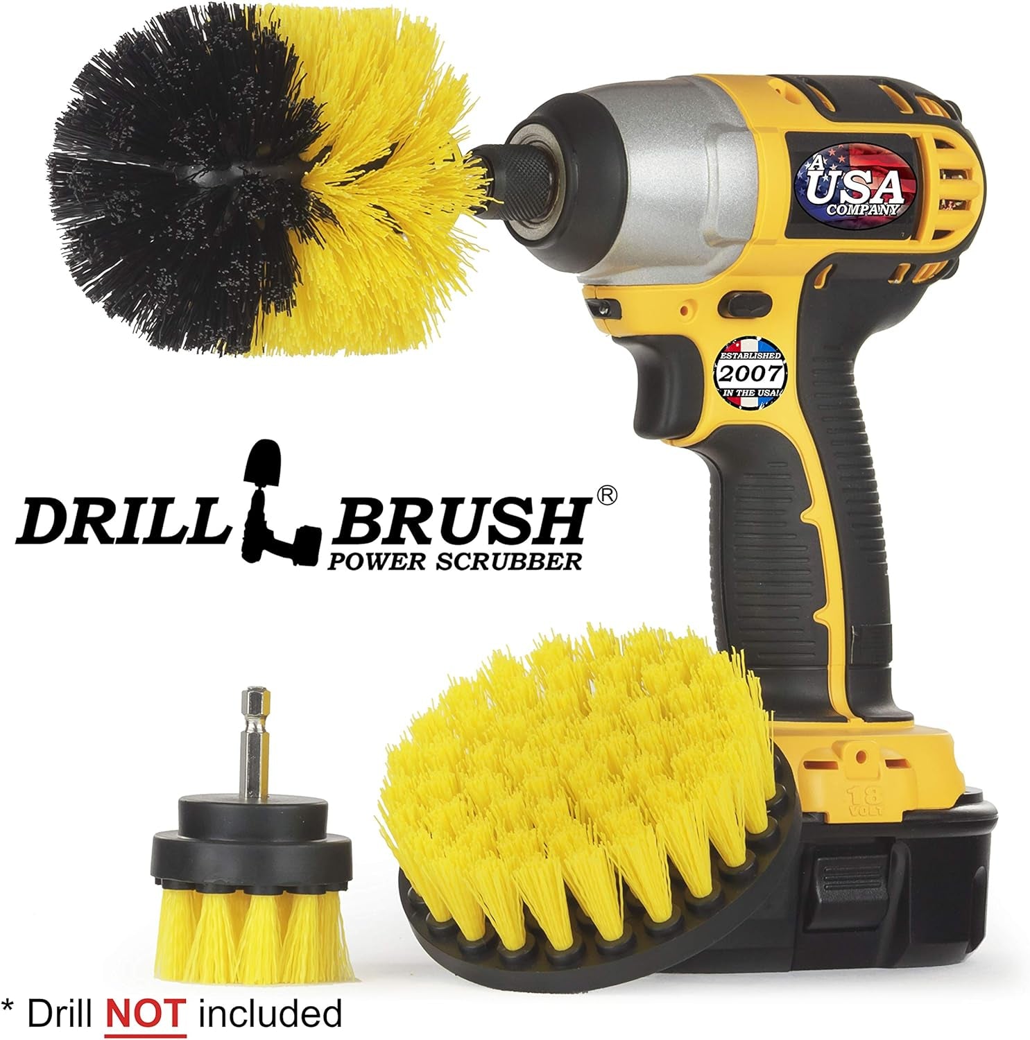 Bathroom Drill Brush Scrubber Kit