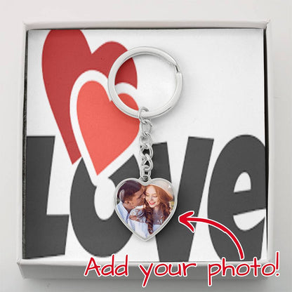 Put YOUR Photo in This Beautiful Keychain Pendant And Engrave!