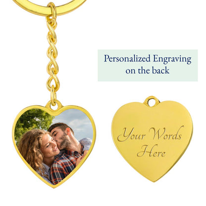 Put YOUR Photo in This Beautiful Keychain Pendant And Engrave!