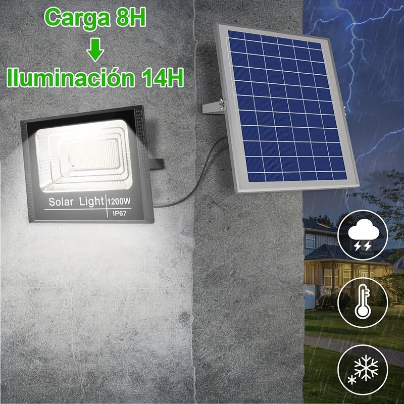 1200W Outdoor Solar Light with Remote Control