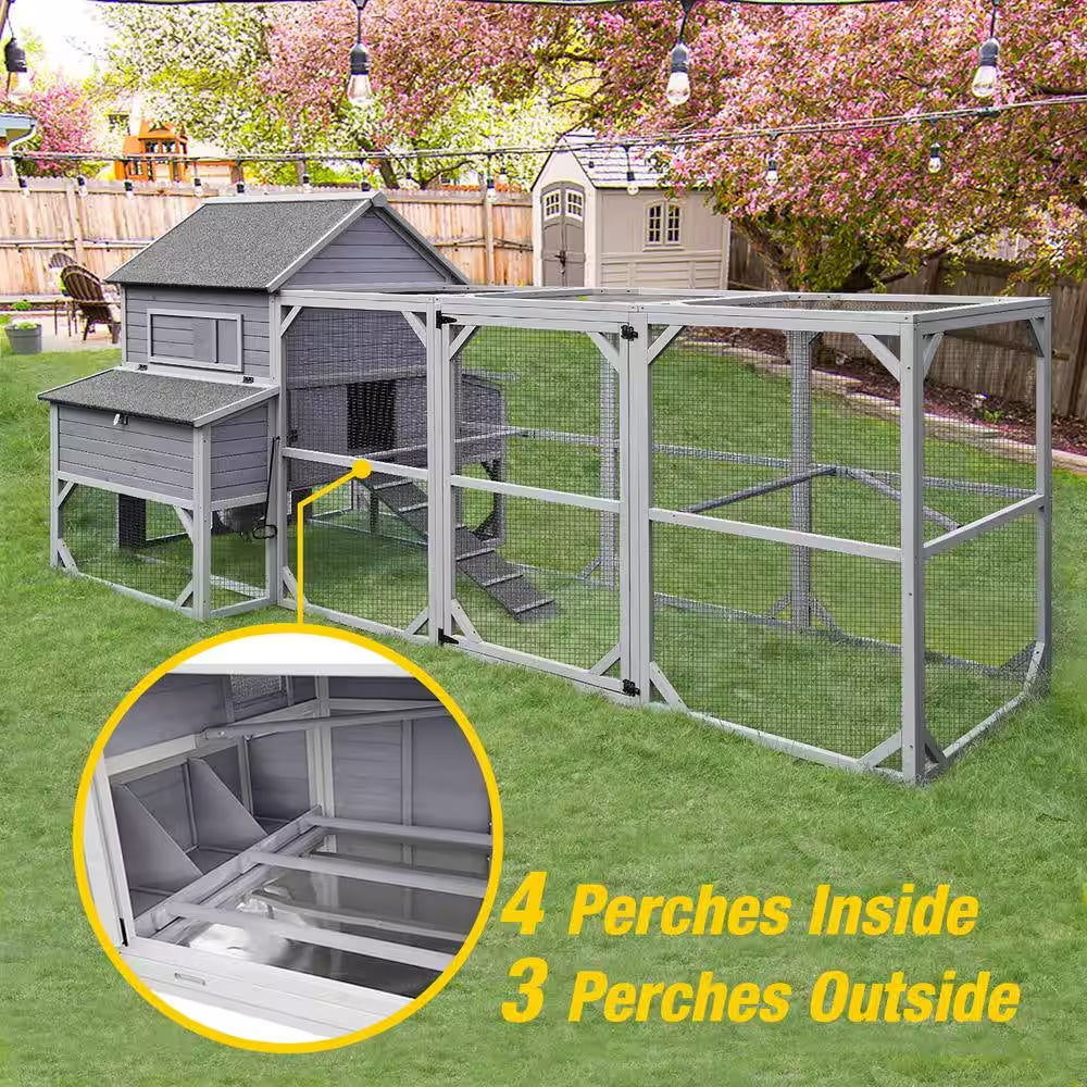 Large Chicken Coop for 8-10 Chickens