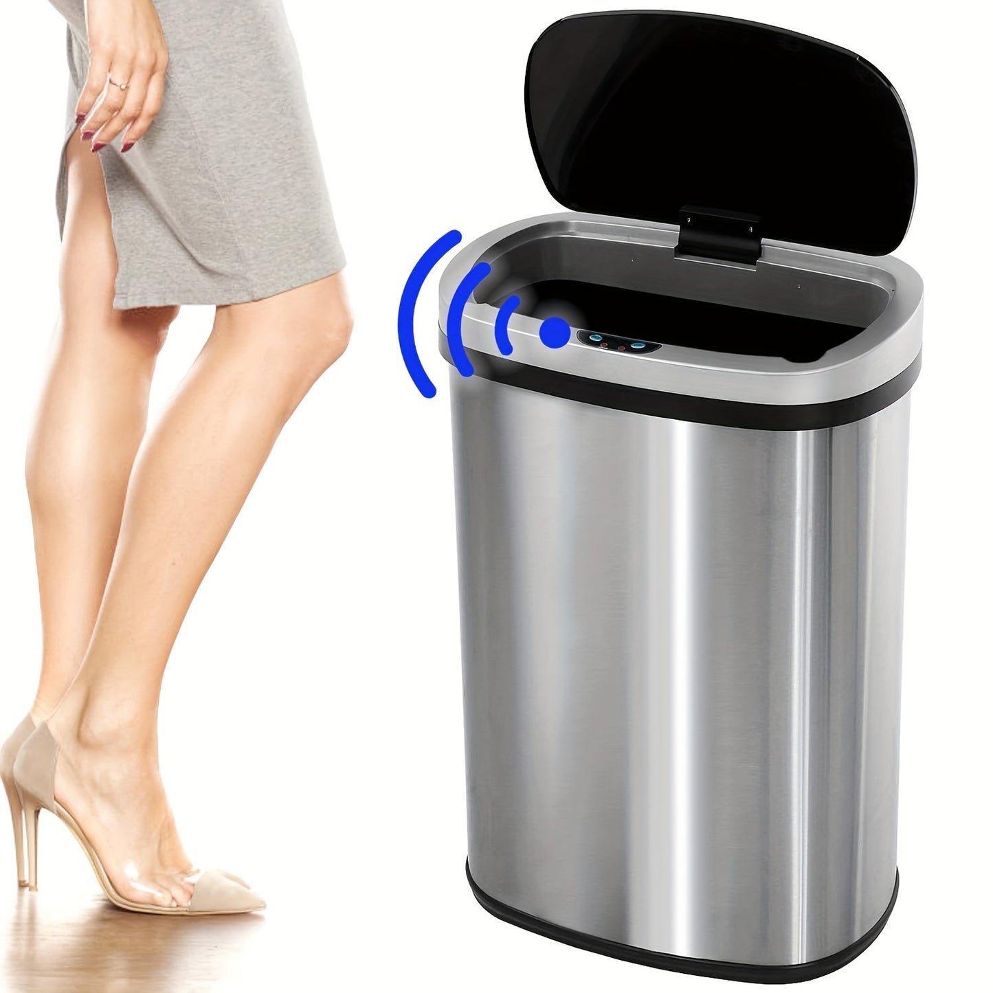 Touchless Stainless Steel Trash Can