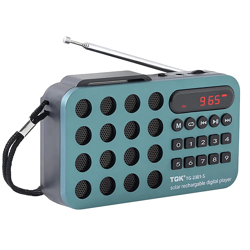 TGK® Solar Charging FM Radio with Bluetooth