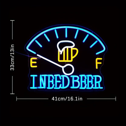 "Beer O'Clock" Neon Light