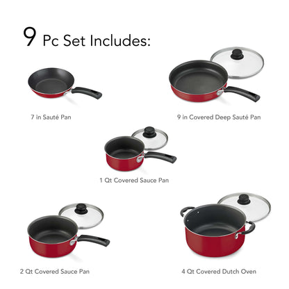 9pc Non-stick Cookware Set