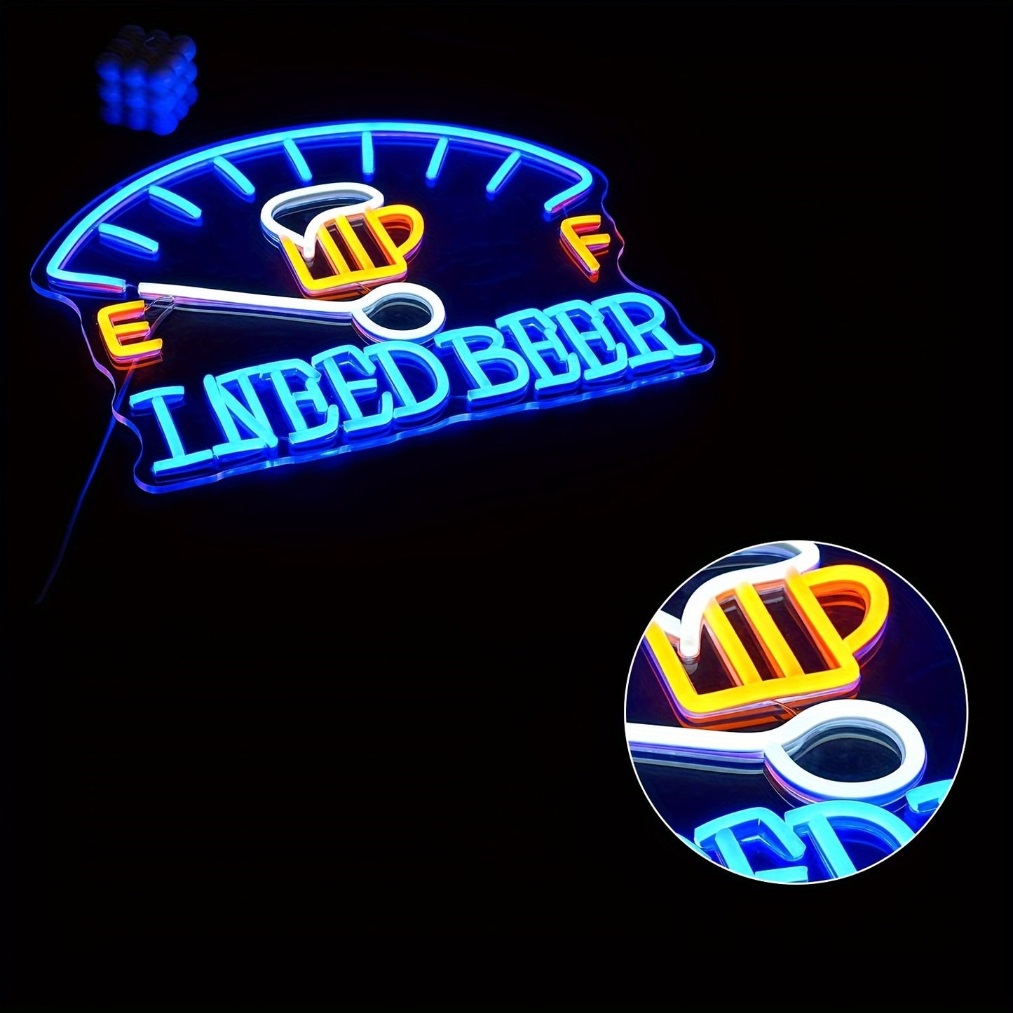 "Beer O'Clock" Neon Light