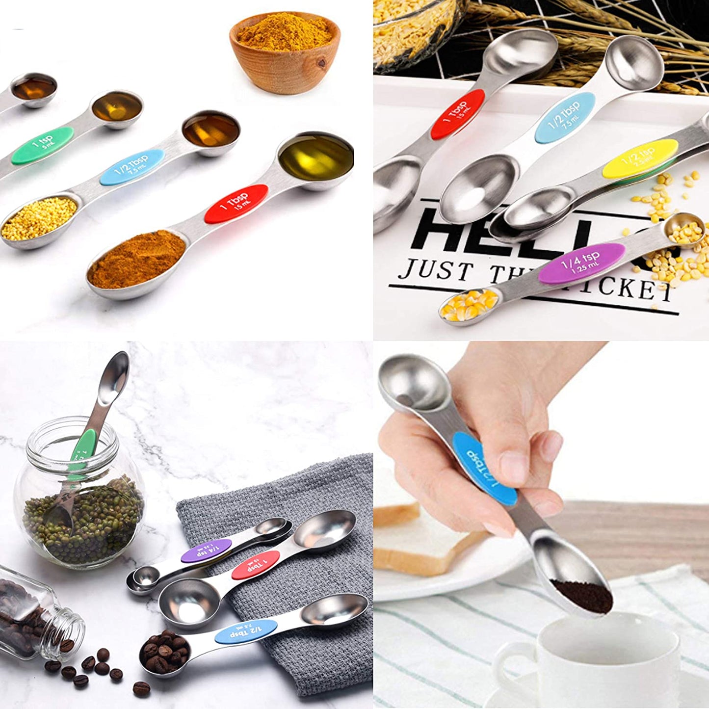 9pc Magnetic Measuring Spoon Set