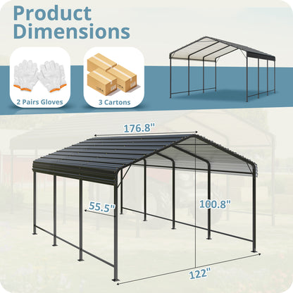 12x20 Metal Carport