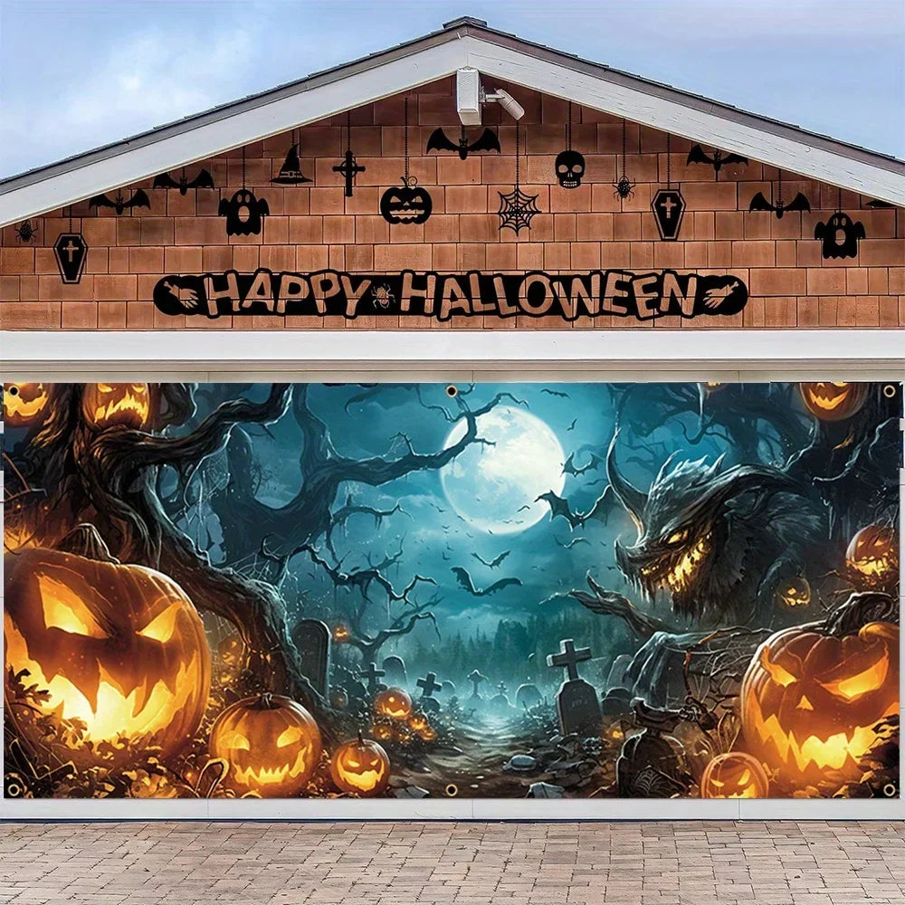 Halloween Garage Door Banner