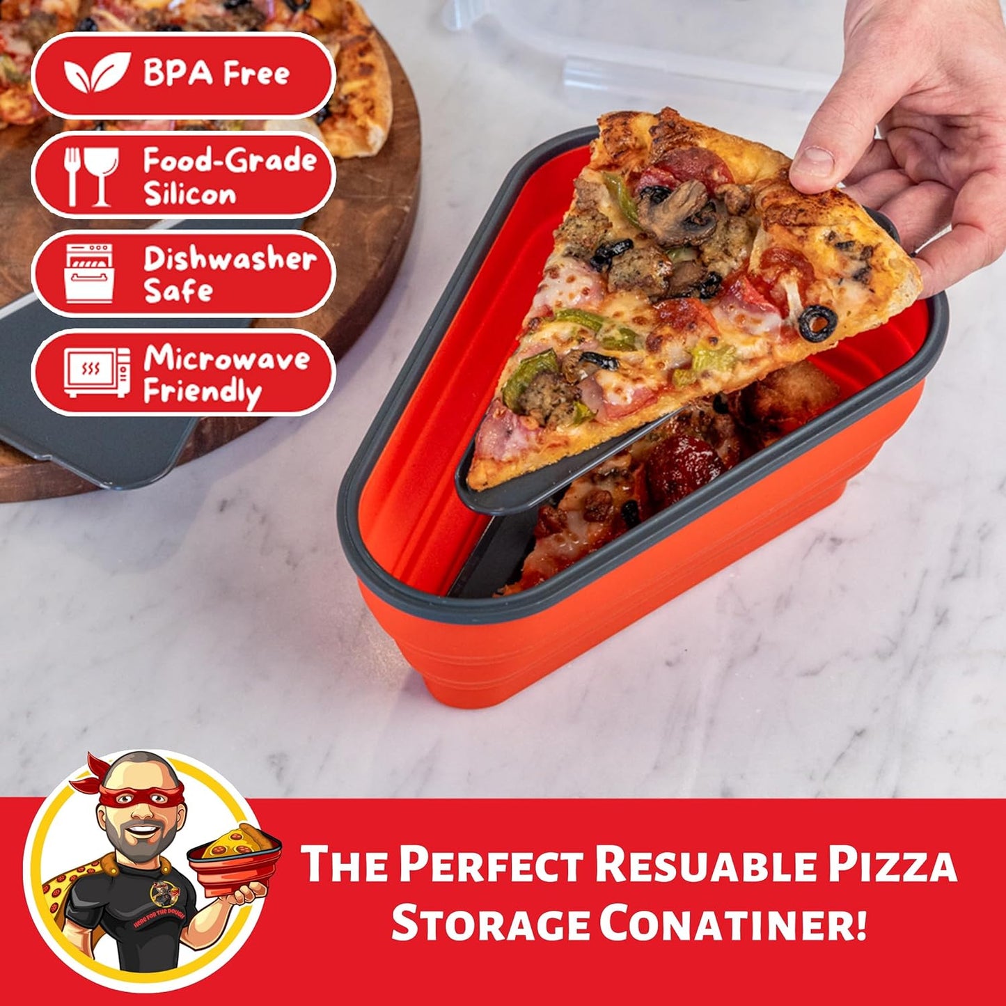 The Perfect Pizza Pack™ -  Pizza Storage Container