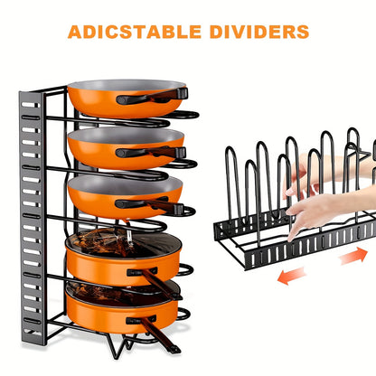 8-Tier Pot Rack Organizer