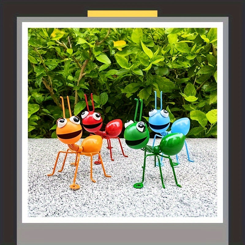 4-pc Large-Eyed Metal Ant Figurines