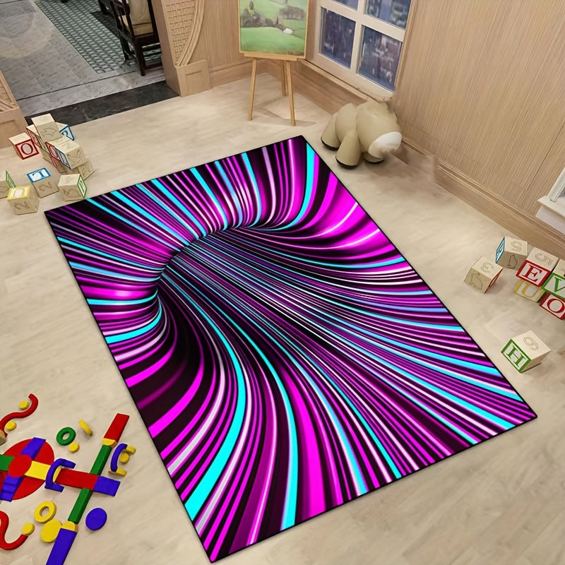 Colorful 3-D illusion Rug