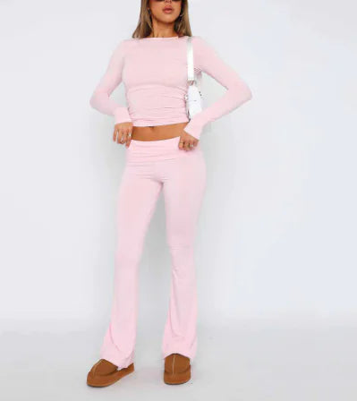 Women's Solid Flare Pants