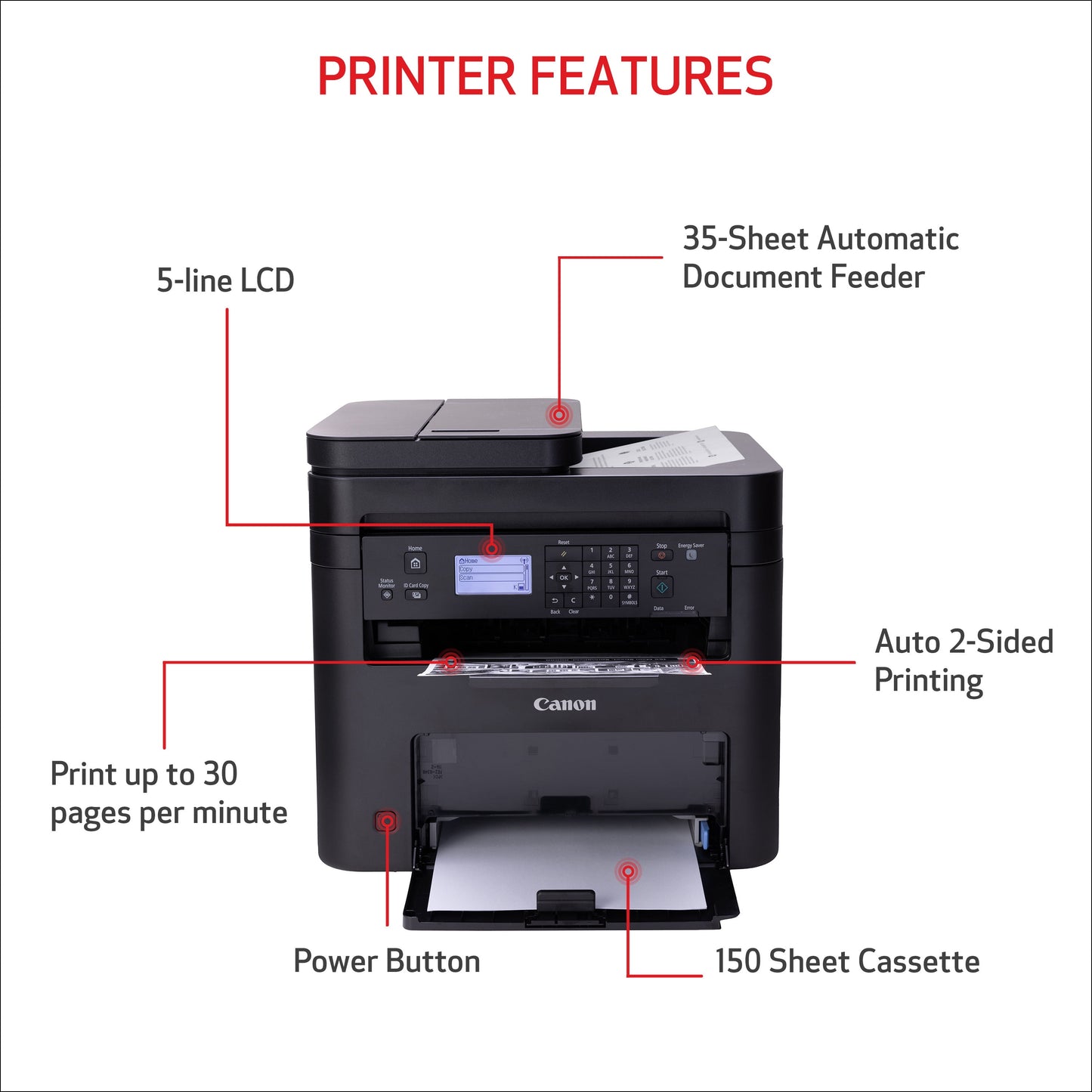 CANON Imageclass Wireless, Duplex Laser Printer