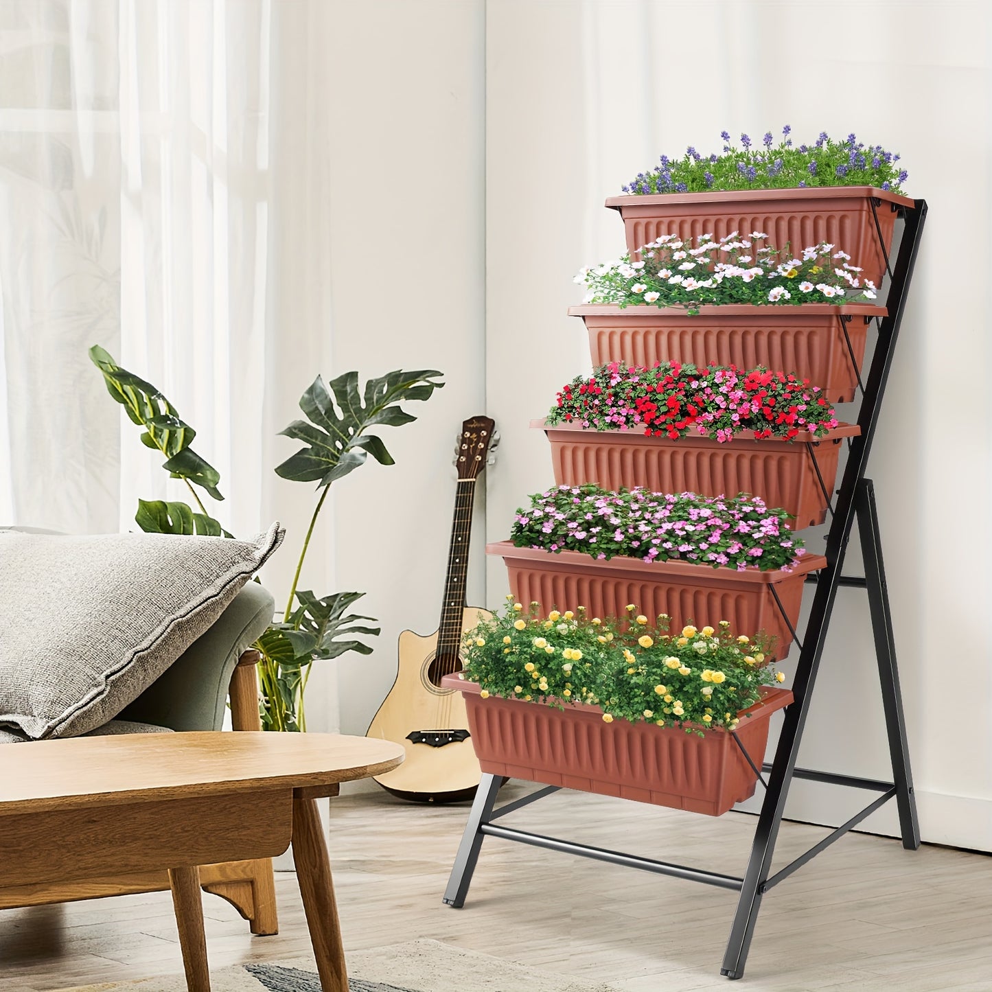 5-Tier Raised Garden Planter Box