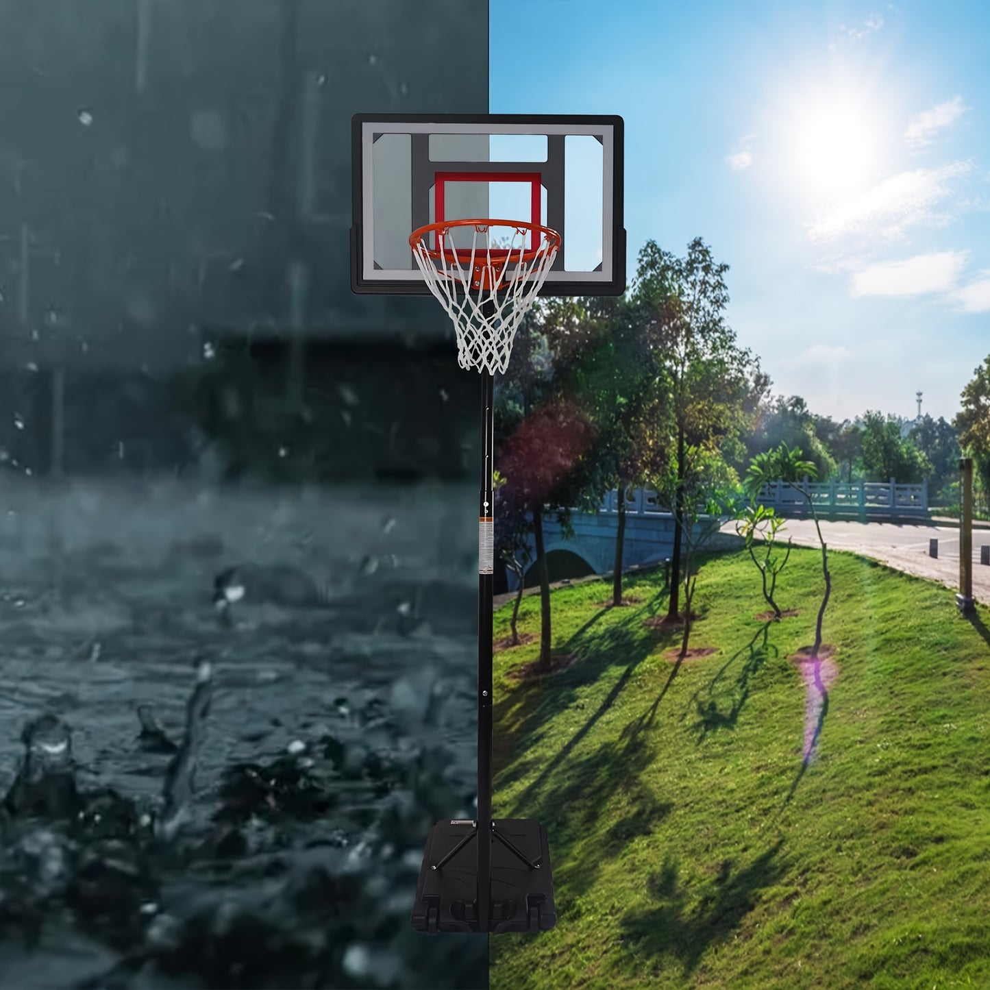 Portable 44in Outdoor Basketball Hoop