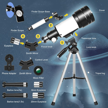 LOVEWE High-Power Telescope (150X)