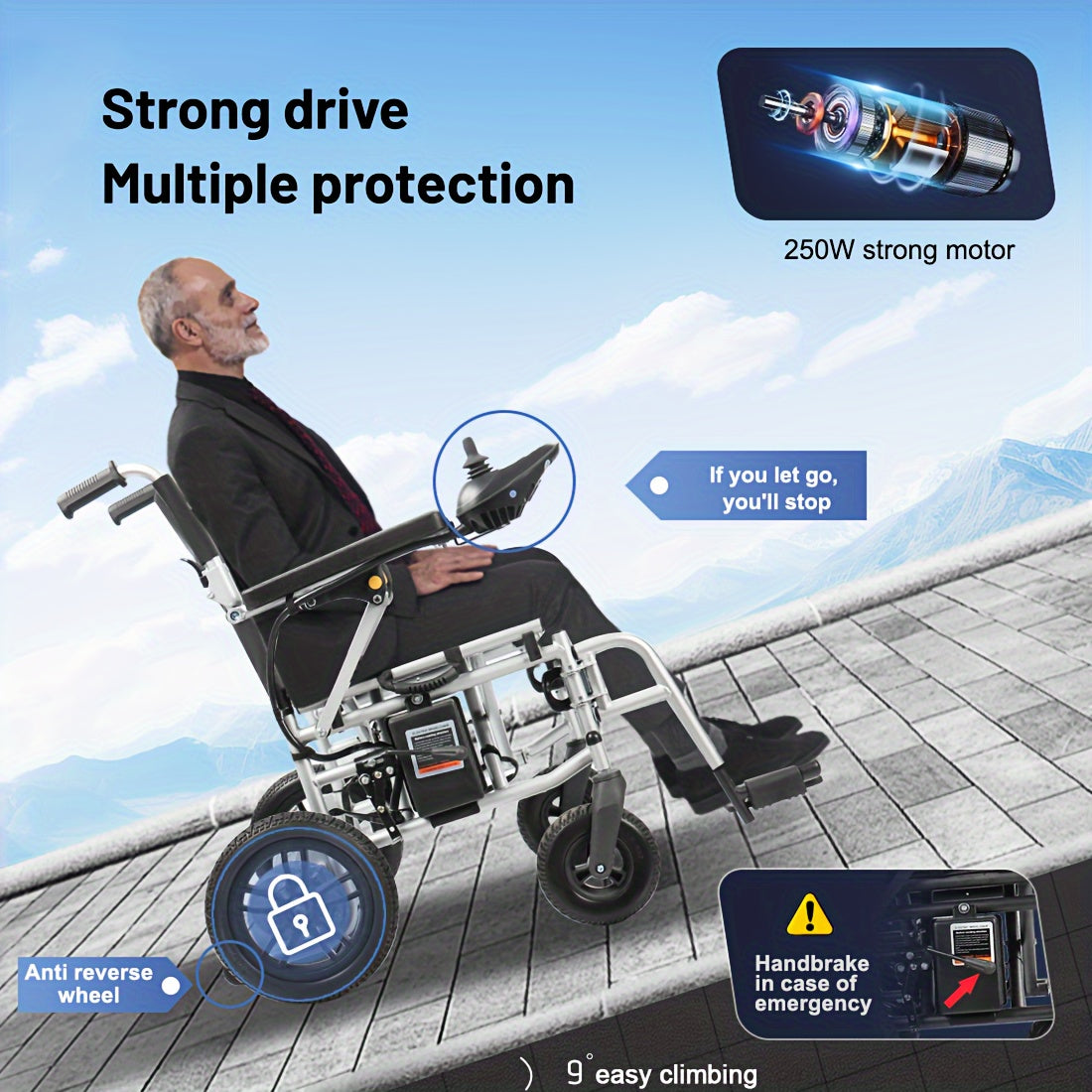 Dual-Motorized Electric Wheelchair