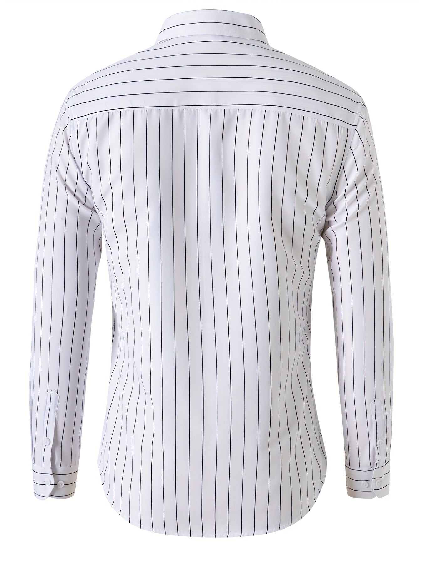 Men's Trendy Striped Button-Down Shirt