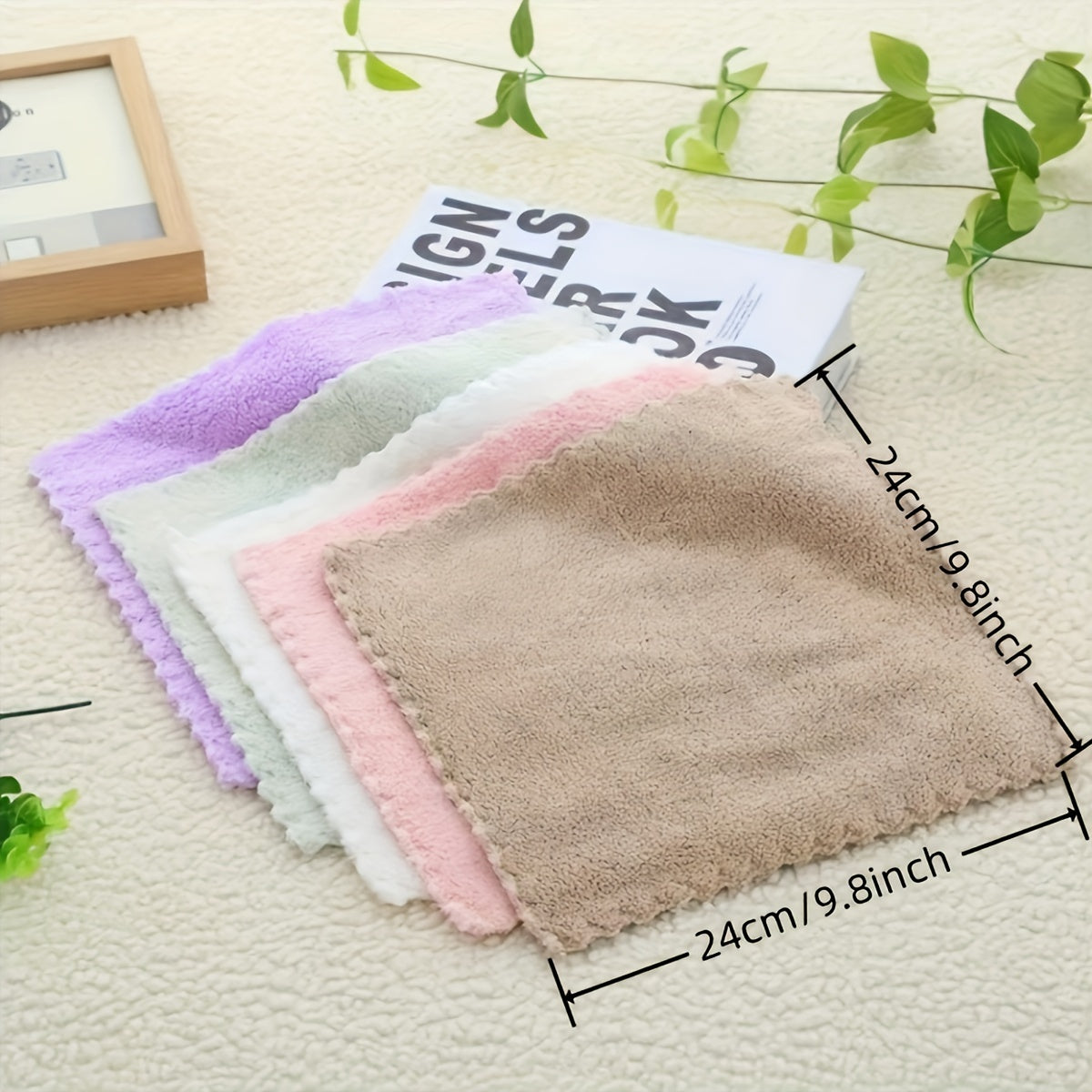 20pc Solid Color Washcloths