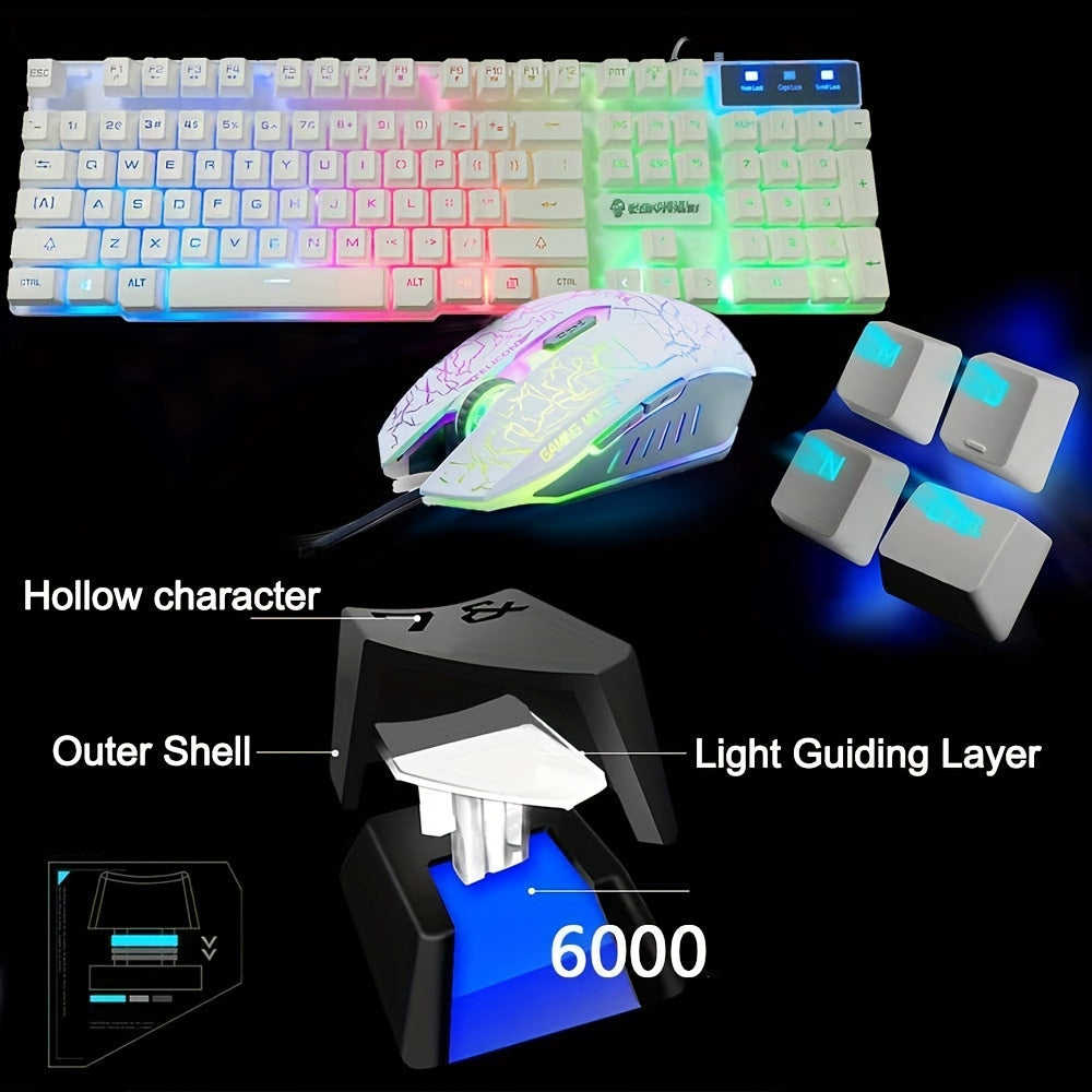 LED Gaming Keyboard Combo Set