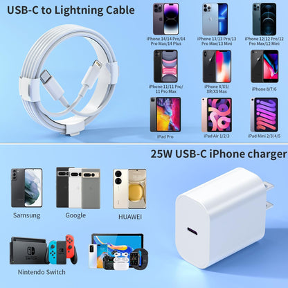 USB-C Charger for iPhone (2-Pack)