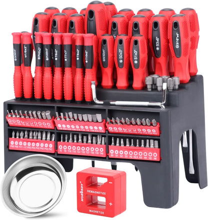 102pc Magnetic Screwdriver Set with Racking