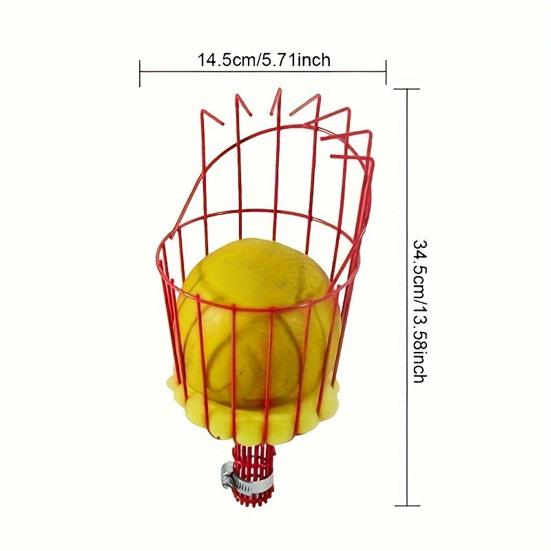 Fruit Picker Tool with Basket - Adjustable Aluminum Pole