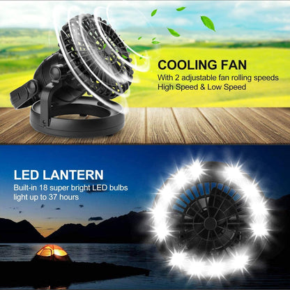 ODOLAND LED Camping Lantern with Fan