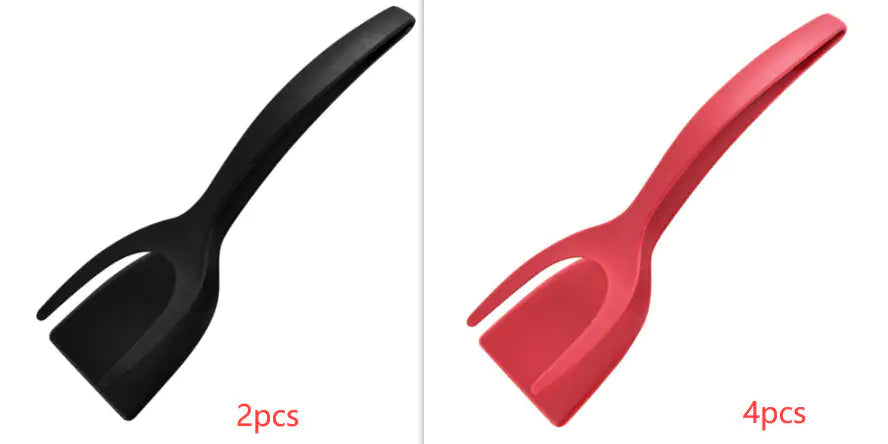 Grip And Flip 2-in-1 Tongs Egg Spatula