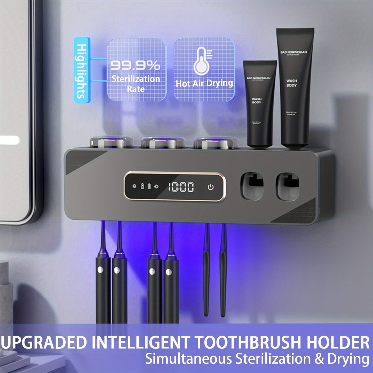 USB Smart Toothbrush Sanitizer