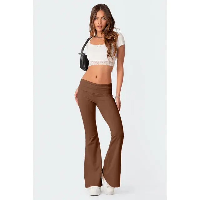 Women's Solid Flare Pants