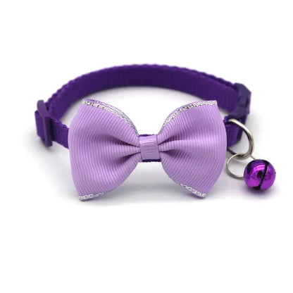 Cat Bow and Bell Pet Collar