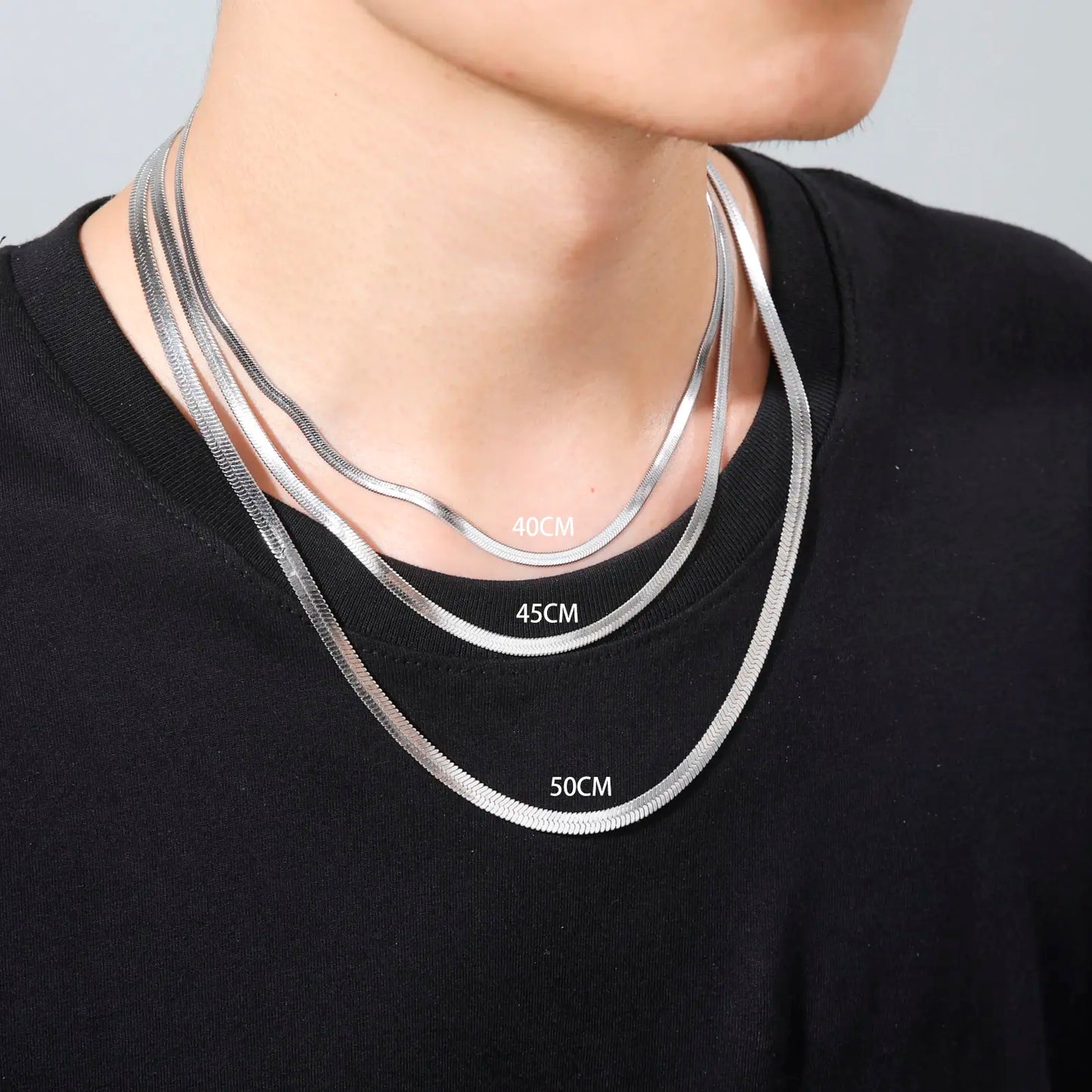 Versatile Unisex Snake Chain Necklace