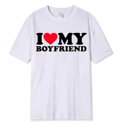 Couples T-Shirt: I Love My Boyfriend/Girlfriend