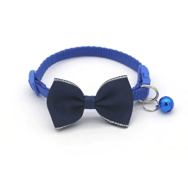 Cat Bow and Bell Pet Collar