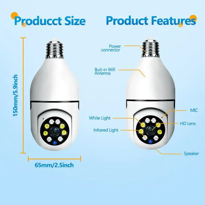 5G Bulb E27 Surveillance Camera