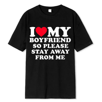 Couples T-Shirt: I Love My Boyfriend/Girlfriend