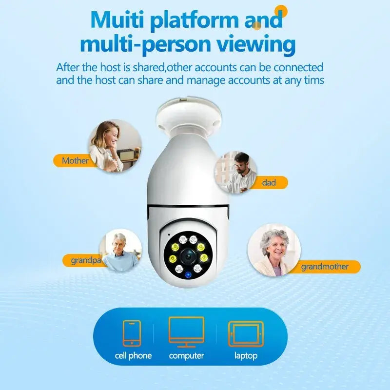 5G Bulb E27 Surveillance Camera